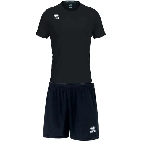 Echipament fotbal Errea Marvin, copii, mărimea YXS, 122–132 cm, negru