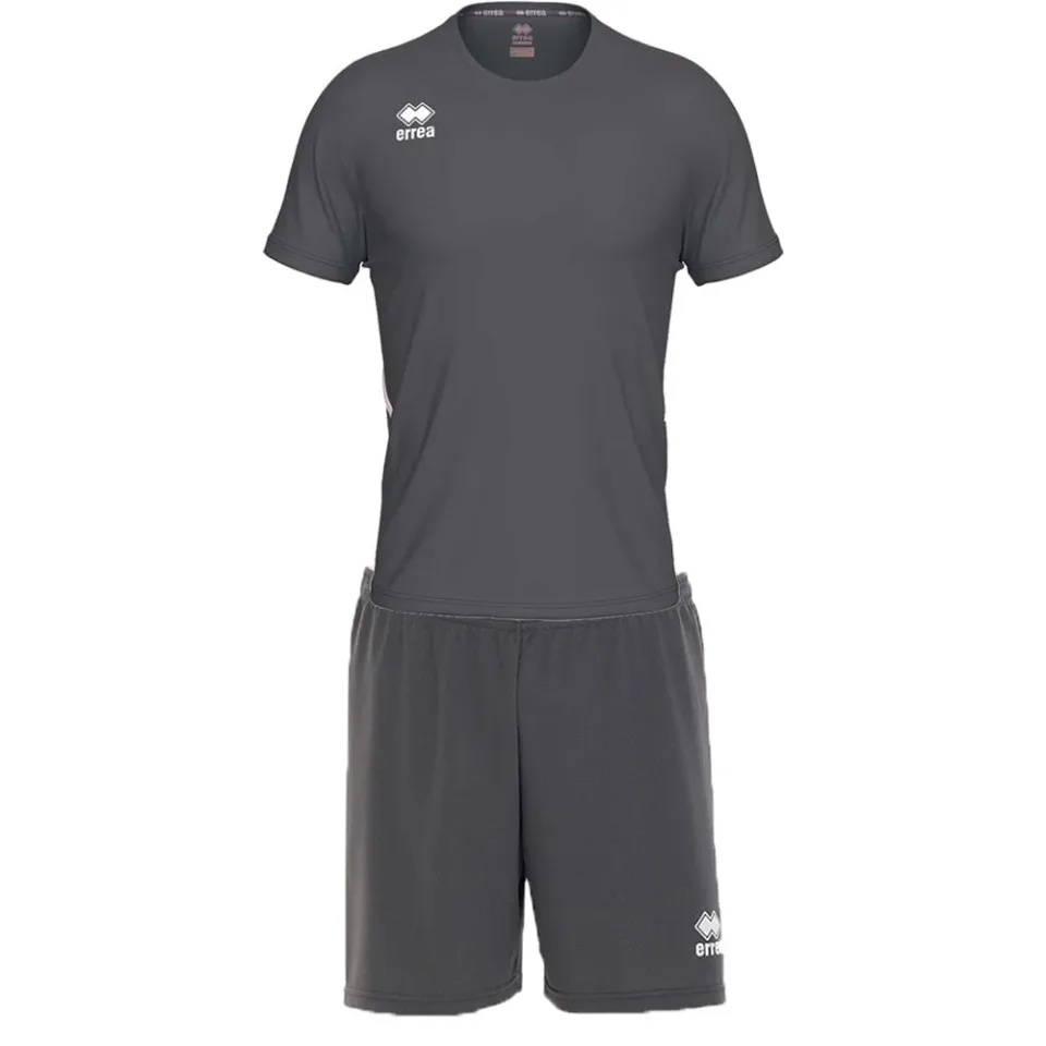 Echipament de fotbal Errea Marvin, copii, mărimea YXS, 122–132 cm, gri