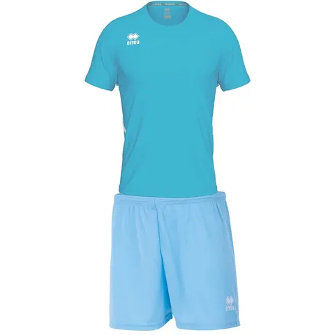 Echipament de fotbal Errea Marvin, copii, mărimea 2YXS, 110–120 cm, albastru deschis