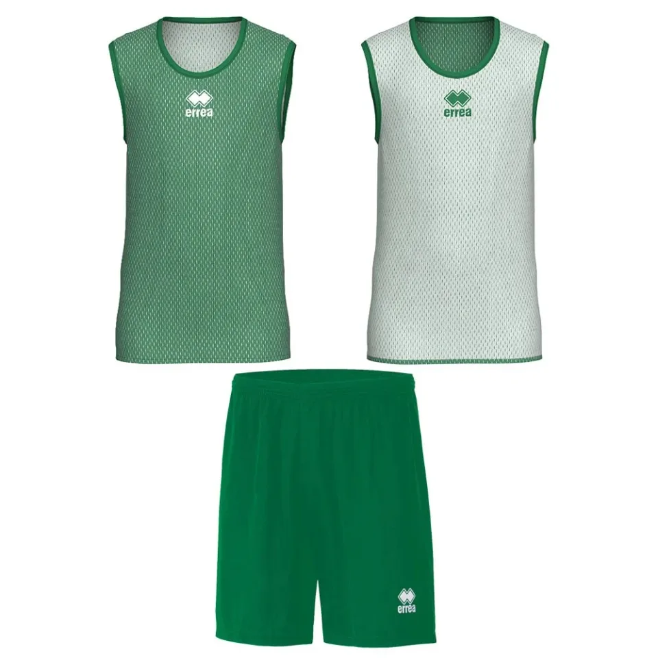 Echipament baschet Errea Wing, unisex, mărimea L, verde/alb