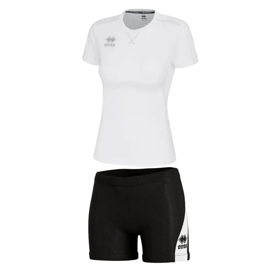 Set volei Errea Marion, copii, mărimea YXS, 122–132 cm, alb/negru