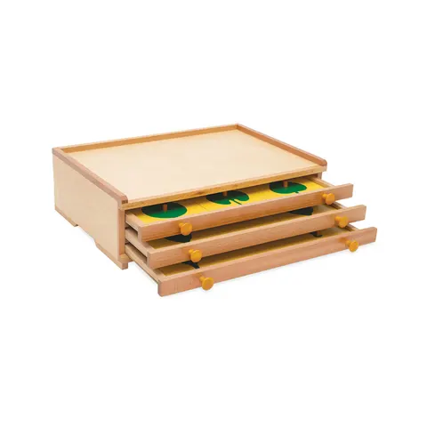Dulap Montessori Nowa Szkola, botanic, din lemn, 47.5 x 14 x 32.5 cm