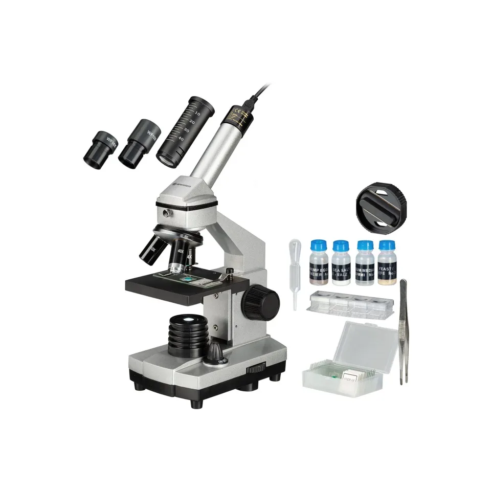 Microscop Bresser pentru începători, 40x - 1024x