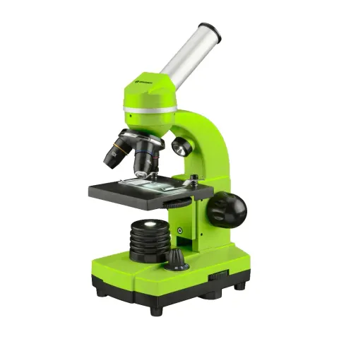 Microscop Bresser Biolux SEL pentru începători, verde