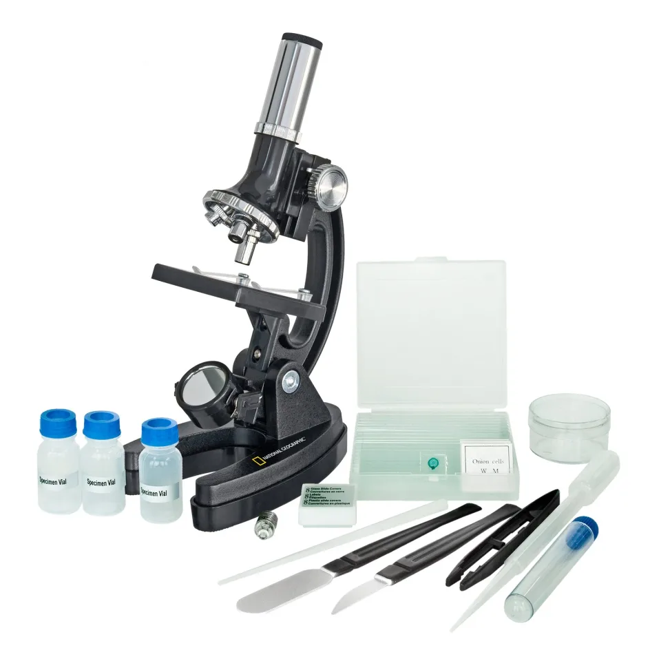 Microscop Bresser National Geographic, Începători, 300x-1200x