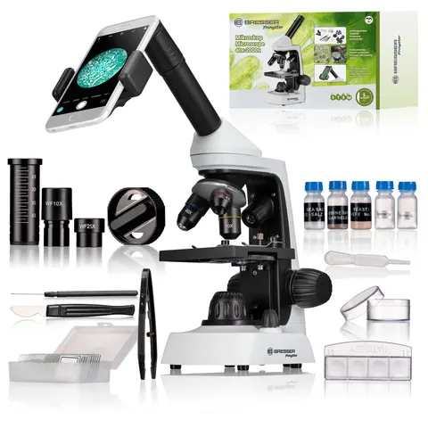 Microscop Bresser Junior, 40×–2000×, cu kit de accesorii