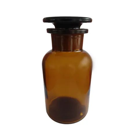 Sticla cu reactiv, racord din sticlă mată, închisă, 250 ml