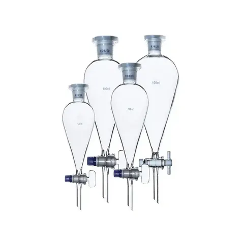 Pâlnie de separare Gelsonlab, în formă de pară, 250 ml