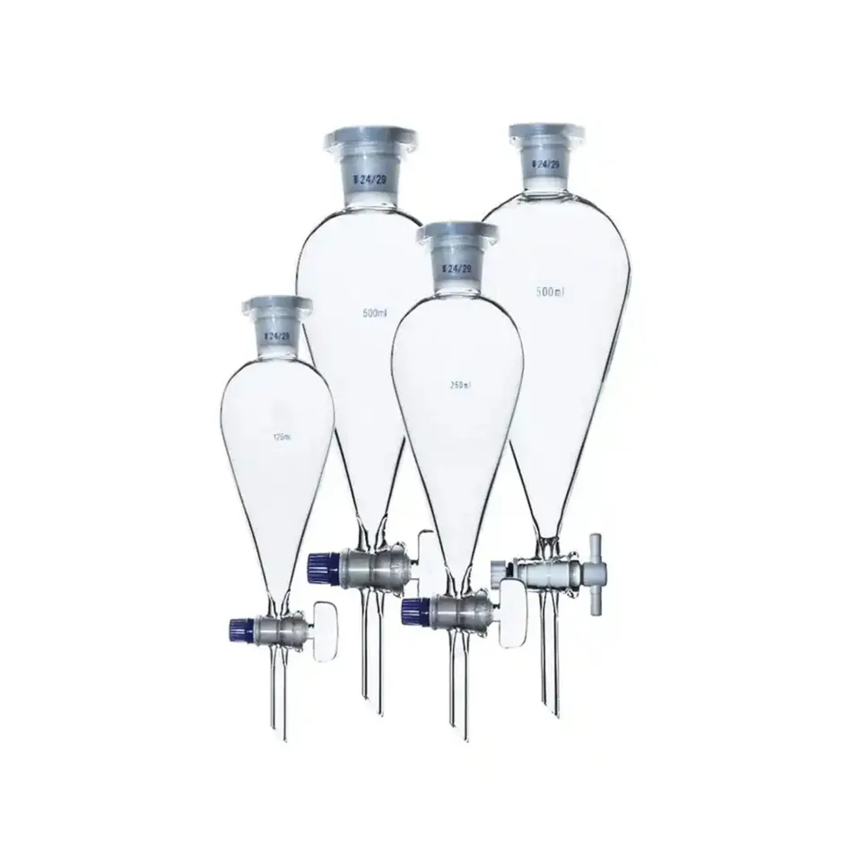 Pâlnie de separare Gelsonlab, în formă de pară, 250 ml