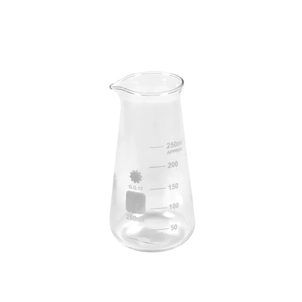 Pahar Erlenmeyer Gelsonlab, gât îngust, 250 ml