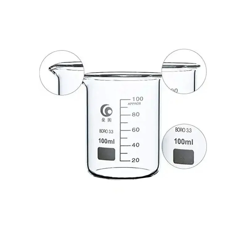 Pahar Gelsonlab Beaker, sticlă, 100 ml