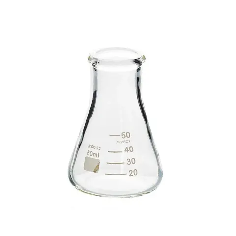 Pahar Erlenmeyer Gelsonlab, gât îngust, 50 ml