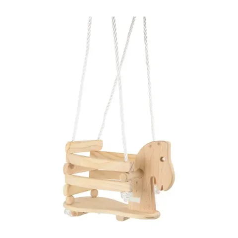 Small Foot Balansoar Pony, din lemn, pentru copii, 45 x 27 x 30 cm