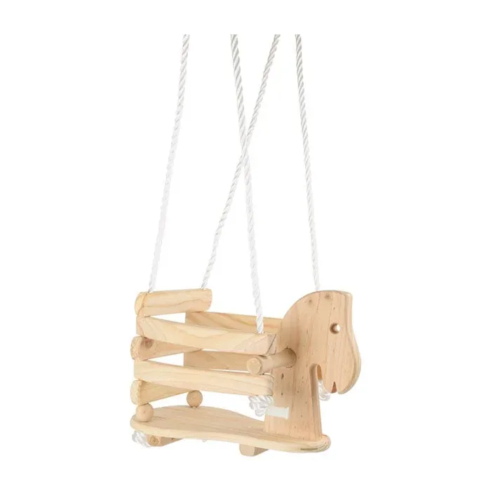 Small Foot Balansoar Pony, din lemn, pentru copii, 45 x 27 x 30 cm