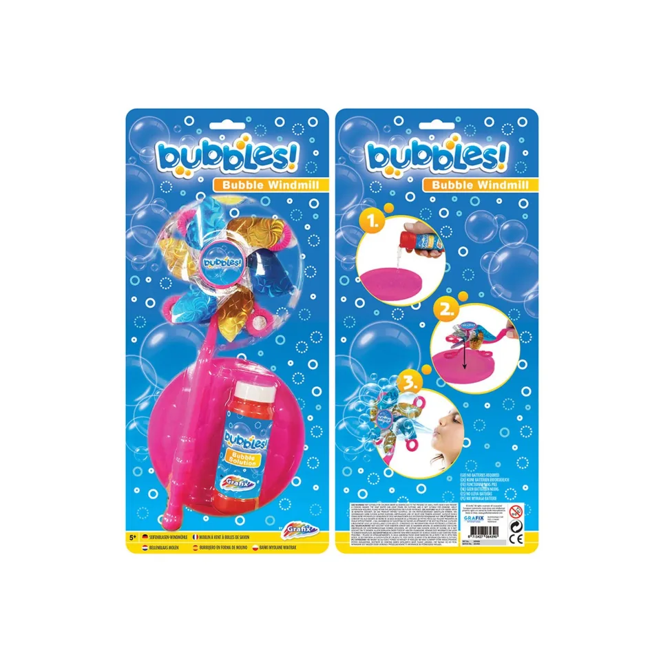 Moară de vânt Moxy Bubble, cu rezervor de 53 ml, asortat