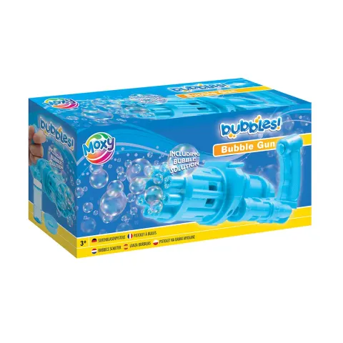 Pistol de bule Moxy, cu reîncărcare, 50 ml, albastru