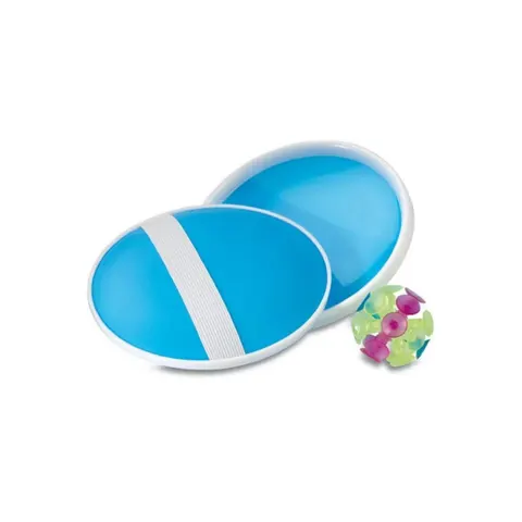 Set de joc More Than Gifts Catch & Play, cu 2 suporturi și o minge, albastru