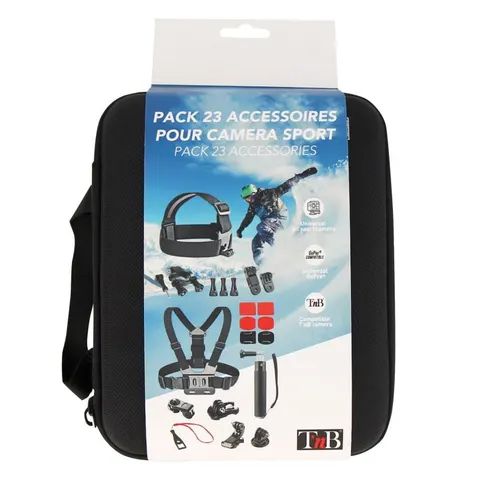 Accesorii TNB pentru cameră de acțiune Sport, 23 buc.
