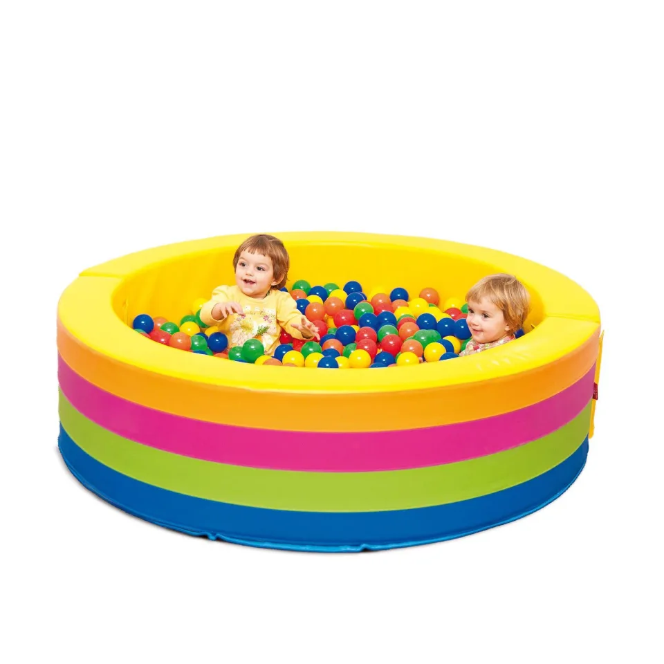 Piscina rotundă uscată Nowa Szkola, 1.5 m, cu 1000 de bile din plastic