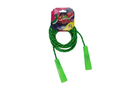 Coarda de sărit Office 1, PVC, cu mânere, verde, 2.4 m