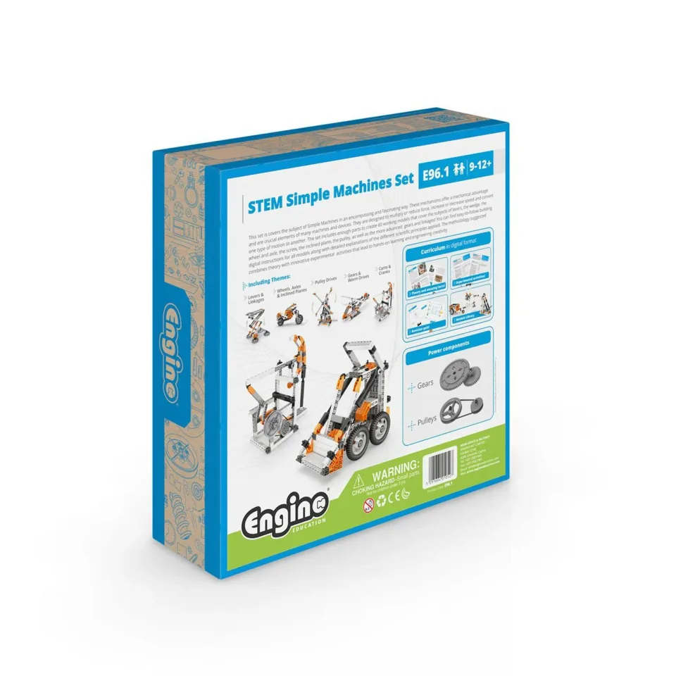 Set educațional Engino - Mașinării simple, 60 modele