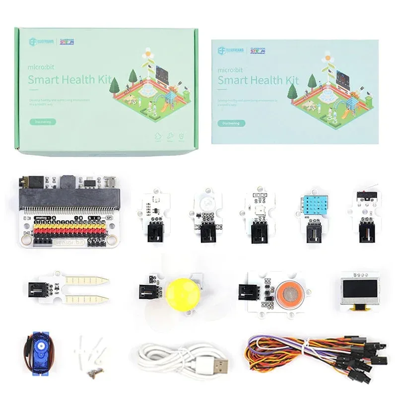 Kit Elecfreaks Smart Health EF08256, pentru Micro:Bit, 12 tutoriale
