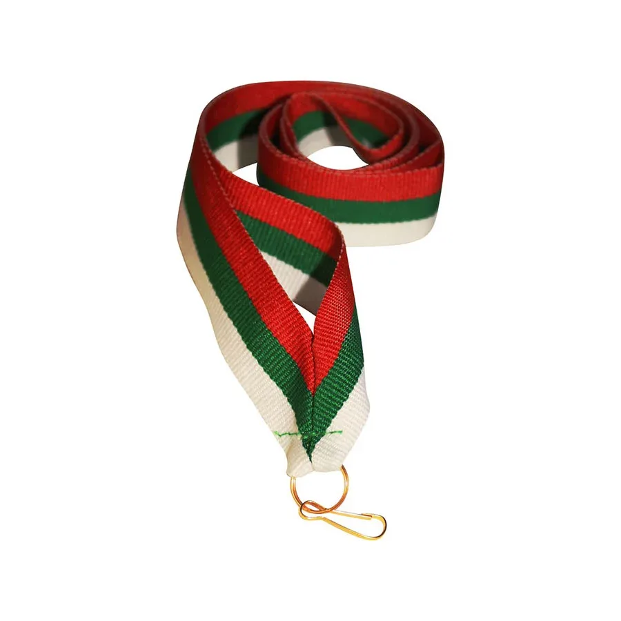 Panglică pentru medalie, tricolor, lățime 10 mm, lungime 80 cm