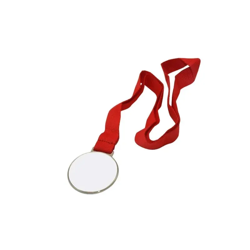 Medalie BESTSUB pentru sublimare cu panglică, 52 mm, argintie
