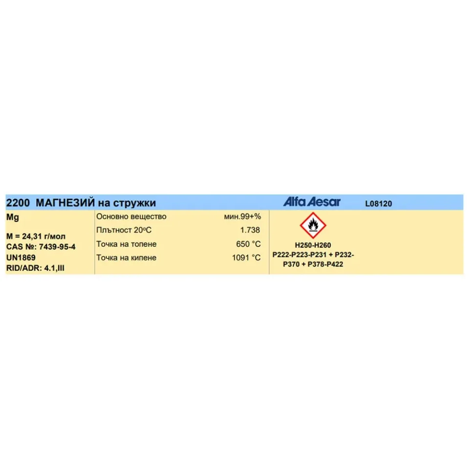 Magneziu, 100 g