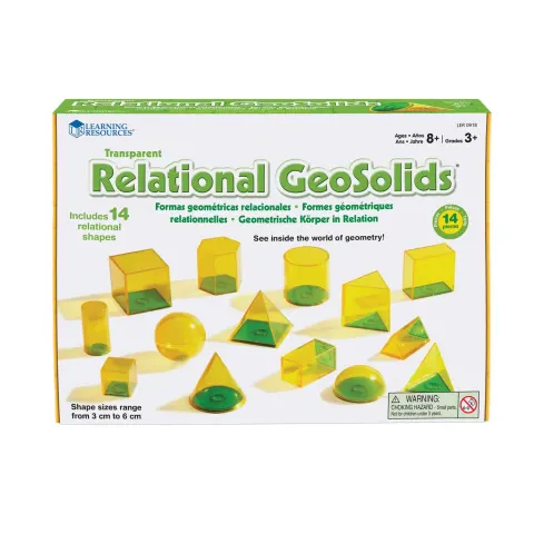 Learning Resources Forme geometrice pentru volum, 14 buc.