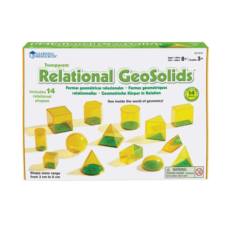 Learning Resources Forme geometrice pentru volum, 14 buc.