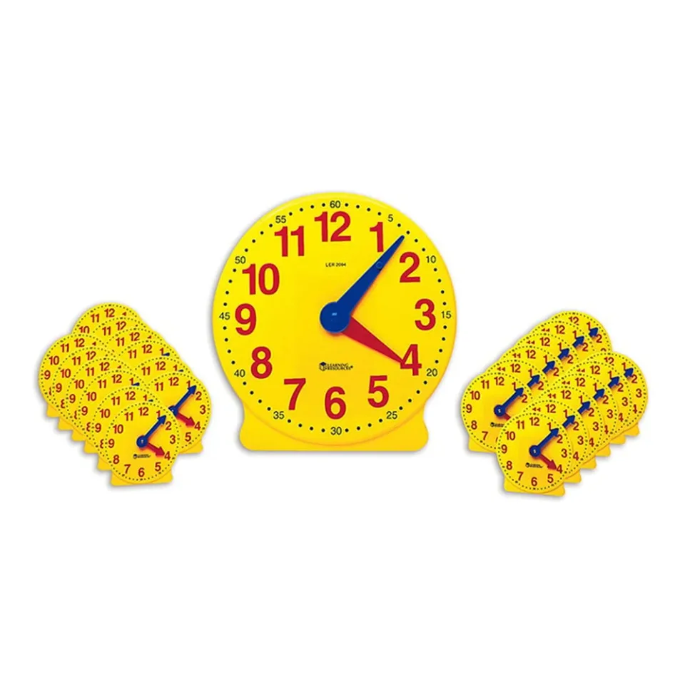 Set Ceas Școlar Learning Resources, 25 buc.