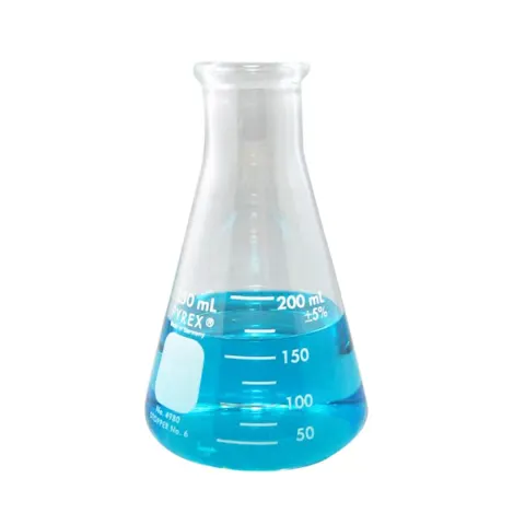 Pahar Erlenmeyer, gât îngust, 250 ml, 10 buc.