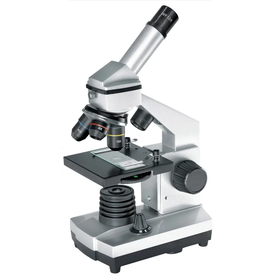 Microscop Bresser Biolux 40x - 1024x, cu husă