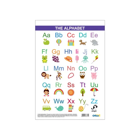 Panou educativ Office 1 „Alfabetul englez”, A4
