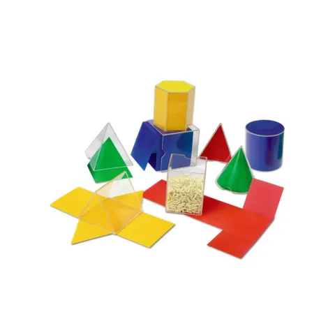 Learning Resources Figuri geometrice și rețele, 16 buc.