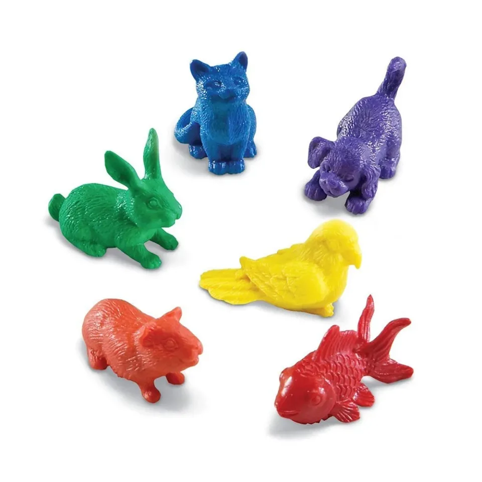 Learning Resources Numărarea animalelor domestice, 72 buc.