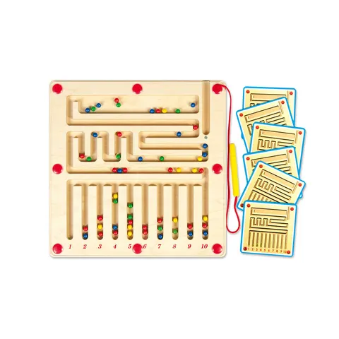 Tablă magnetică Nowa Szkola Maze, cu numere, 29.5 x 29.5 cm
