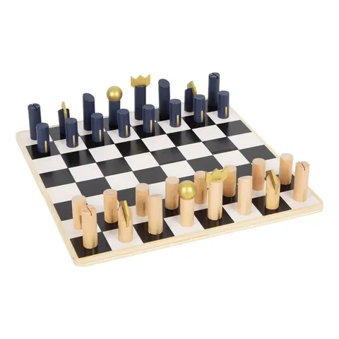 Small Foot Games șah și table, ediție aurie, 28 x 28 x 1 cm