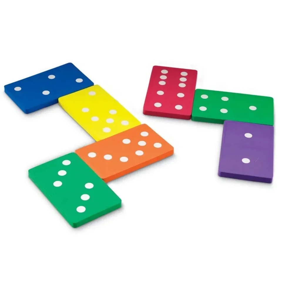 Set mare de domino din spumă Learning Resources, 28 buc.