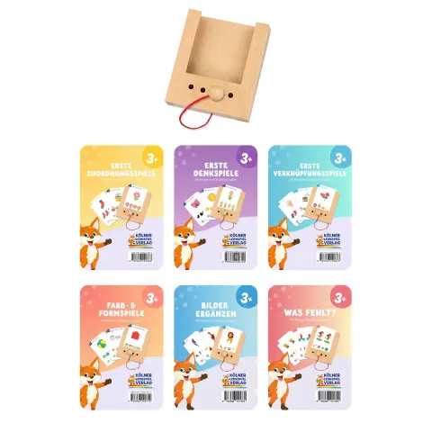 Set Puncho Starter – 6 seturi de carduri educaționale, cu cutie inclusă, vârstă 3+