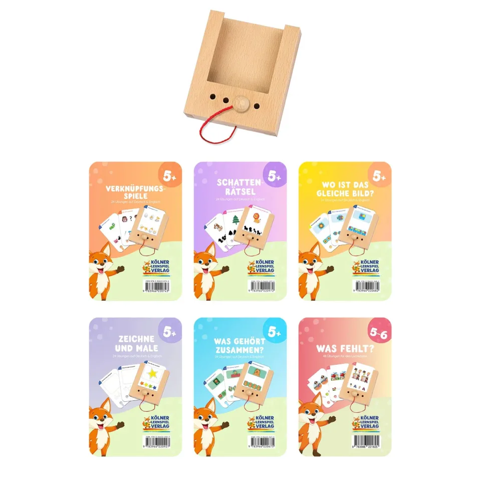Set Starter Puncho – 6 Seturi de Cartonașe Educaționale, cu cutie inclusă, vârsta 5+
