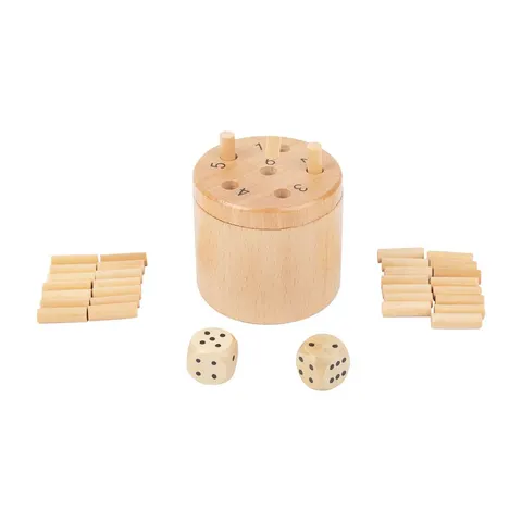 Joc de zaruri Small Foot Super 6, din lemn
