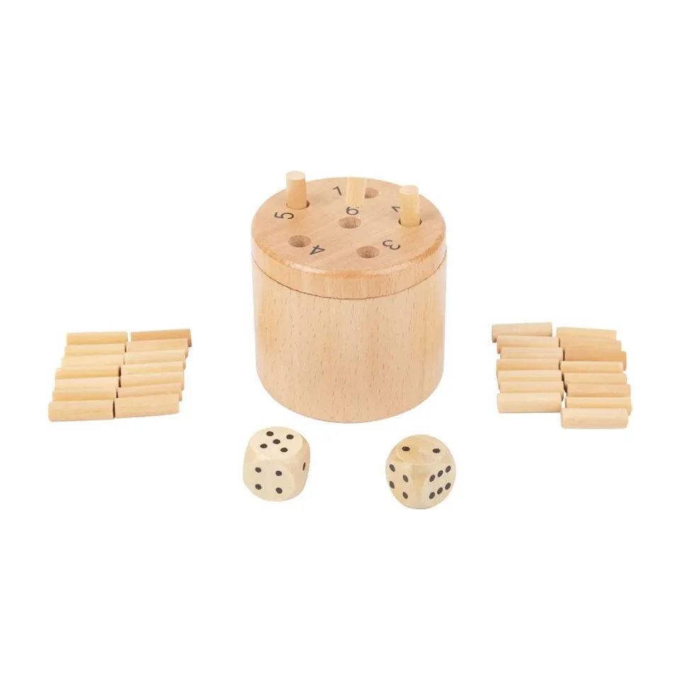 Joc de zaruri Small Foot Super 6, din lemn