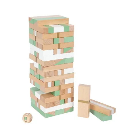 Small Foot Joc Jenga, din lemn, ediția aurie