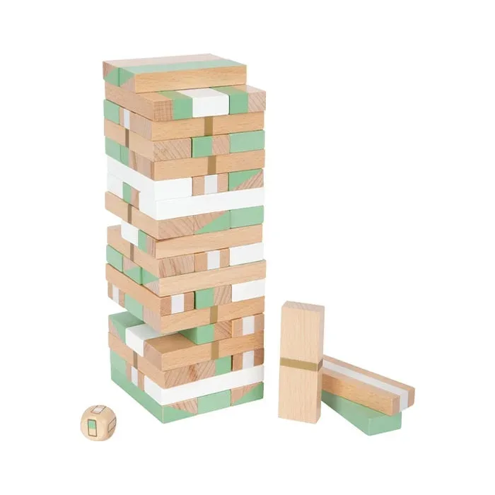 Small Foot Joc Jenga, din lemn, ediția aurie