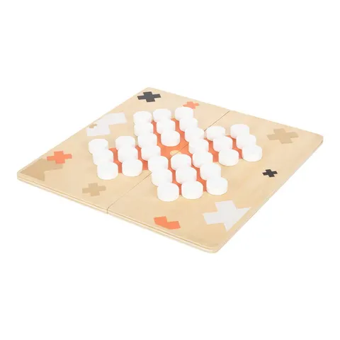 Small Foot Games Nine Men's Morris și Solitaire, ediția aurie