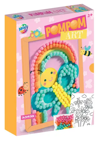 Set creativ Moxy Pom-pom Elf și Sirenă, înramat