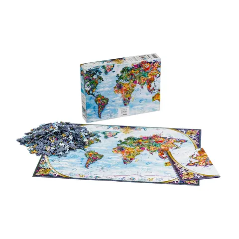 Puzzle, fantezie, cu hartă, 1000 buc.