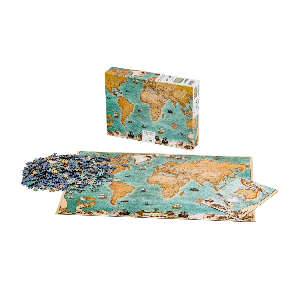 Puzzle antic, cu hartă, 1000 piese